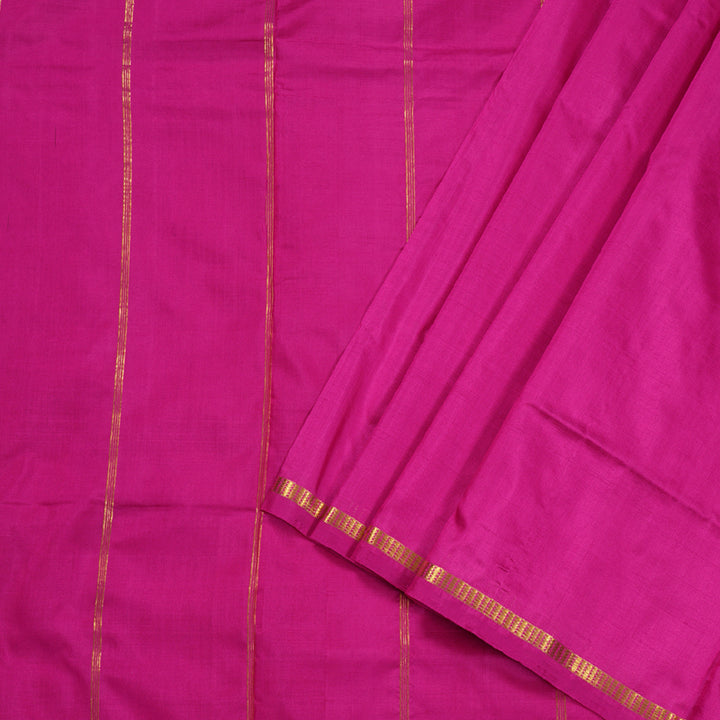 Hayagrivas Pink Ten Yards Silk Saree BBC481G15-2