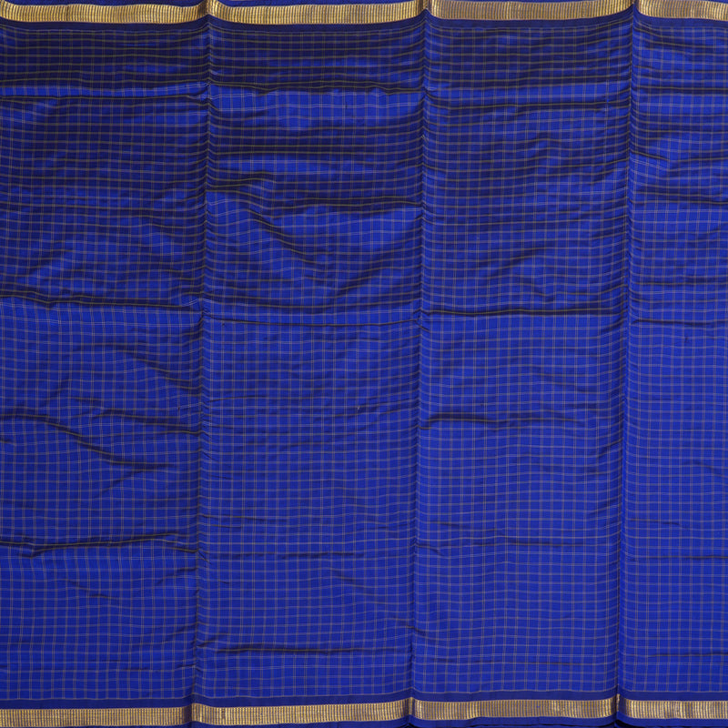 Hayagrivas Blue Ten Yards Silk Saree BBC481G19-1