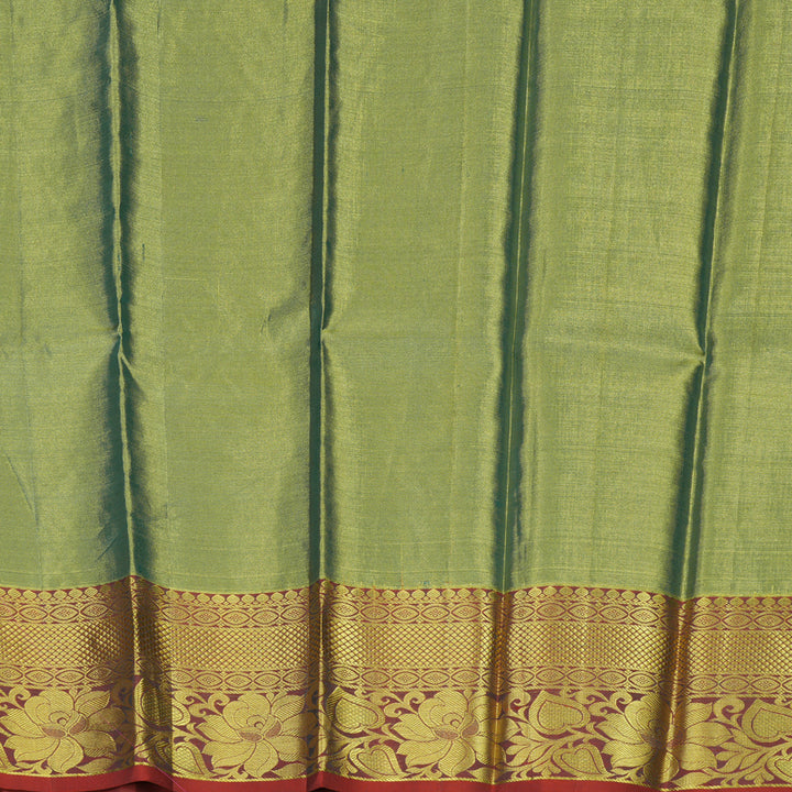 Hayagrivas Green (Tissue) Kanjivaram Pattu Pavadai BBC541G6-10