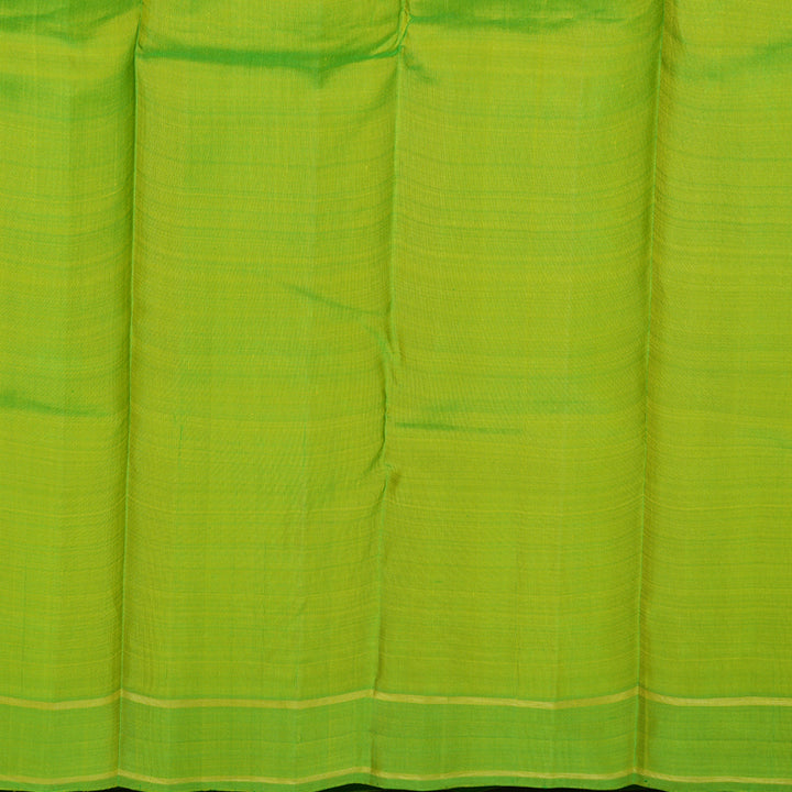 Hayagrivas Yellow Kanjivaram Silk Saree with Parrot Green Border BBC644H1-1