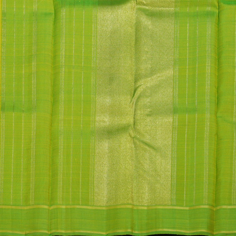 Hayagrivas Yellow Kanjivaram Silk Saree with Parrot Green Border BBC644H1-1