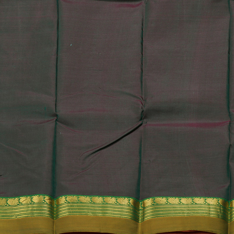 Hayagrivas Dark Pink Handloom Kanjivaram Silk Saree with Mandhalir Border BBC736H1-4