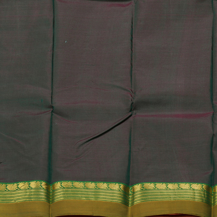 Hayagrivas Dark Pink Handloom Kanjivaram Silk Saree with Mandhalir Border BBC736H1-4