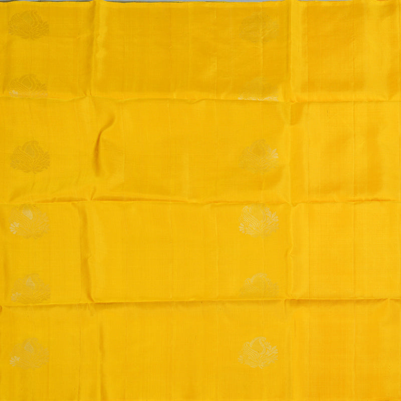 Hayagrivas Handloom Yellow Soft Silk Saree with Khaki Border BBC944J5-21