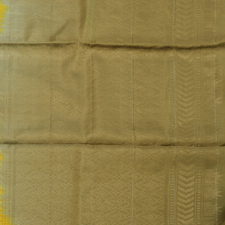 Hayagrivas Handloom Yellow Soft Silk Saree with Khaki Border BBC944J5-21