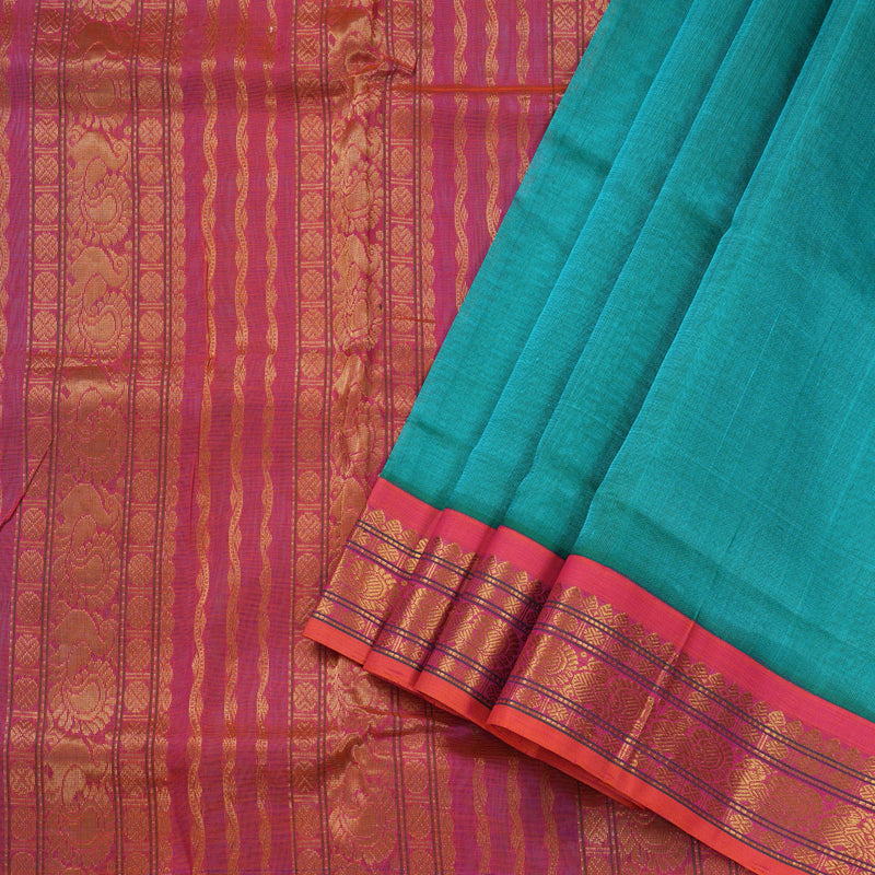 Hayagrivas Handloom Ten Yards Silk Cotton Saree BBC990J6-4