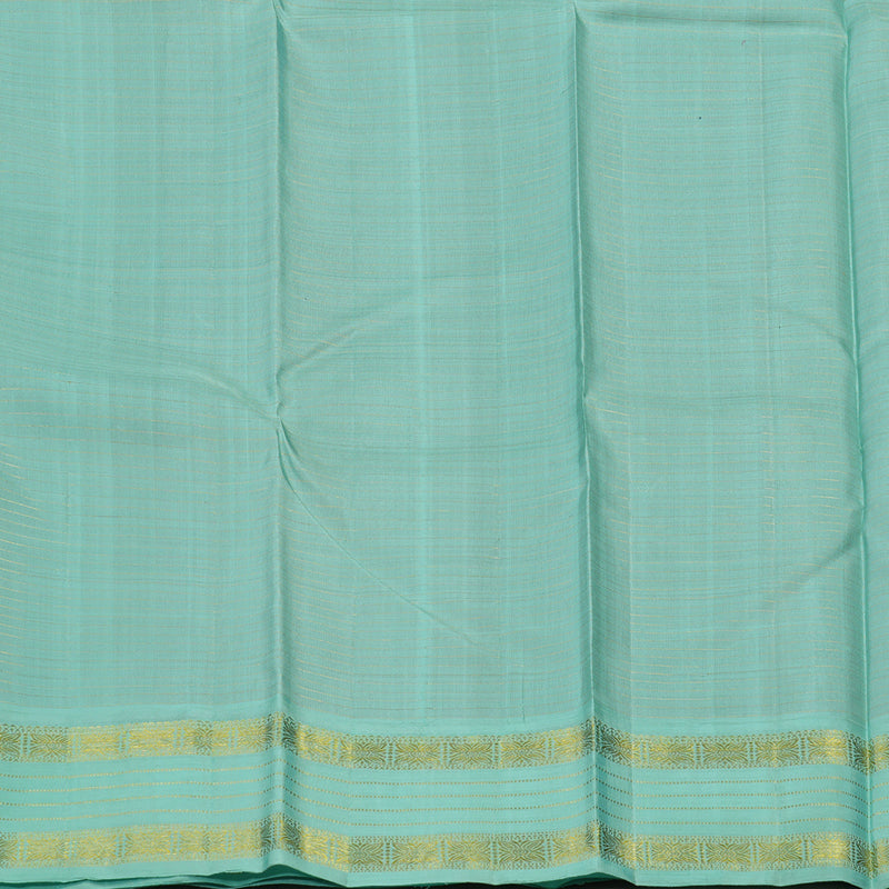 Hayagrivas Handloom Navy Blue & Purple Stripes Kanjivaram Silk Saree BBC993J11-1