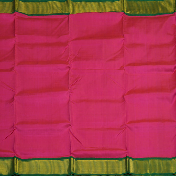 Hayagrivas Handloom Rani Pink Ten Yards Silk Madisar Saree BBC994J8-3