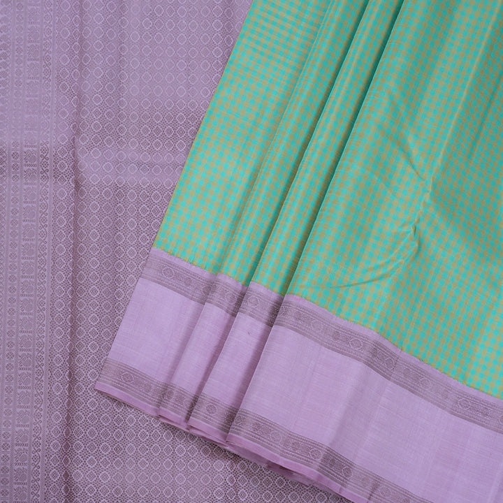 Hayagrivas Handloom Korvai Thread Work Kanjivaram Silk Saree