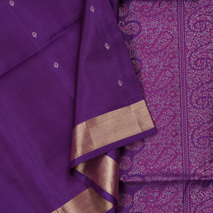 Hayagrivas Purple Soft Silk Saree with Red Border BBD100D1-5