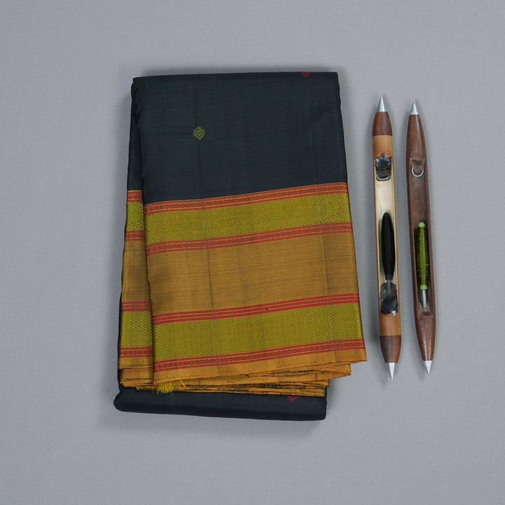 Hayagrivas Handloom Kanjivaram Thread Work Silk Saree BBD1017J7-2