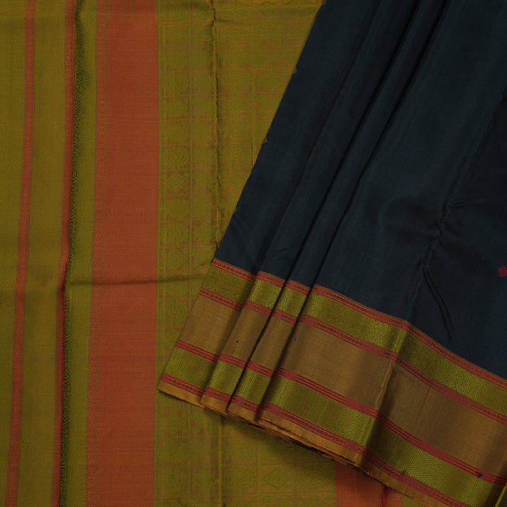 Hayagrivas Handloom Kanjivaram Thread Work Silk Saree BBD1017J7-2