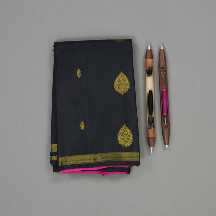 Hayagrivas Handloom Black Kanjivaram Silk Saree BBD1020J1-2