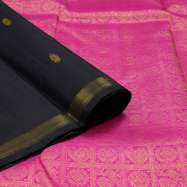 Hayagrivas Handloom Black Kanjivaram Silk Saree BBD1020J1-2
