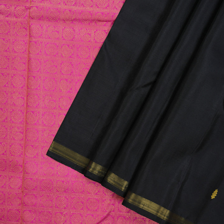 Hayagrivas Handloom Black Kanjivaram Silk Saree BBD1020J1-2