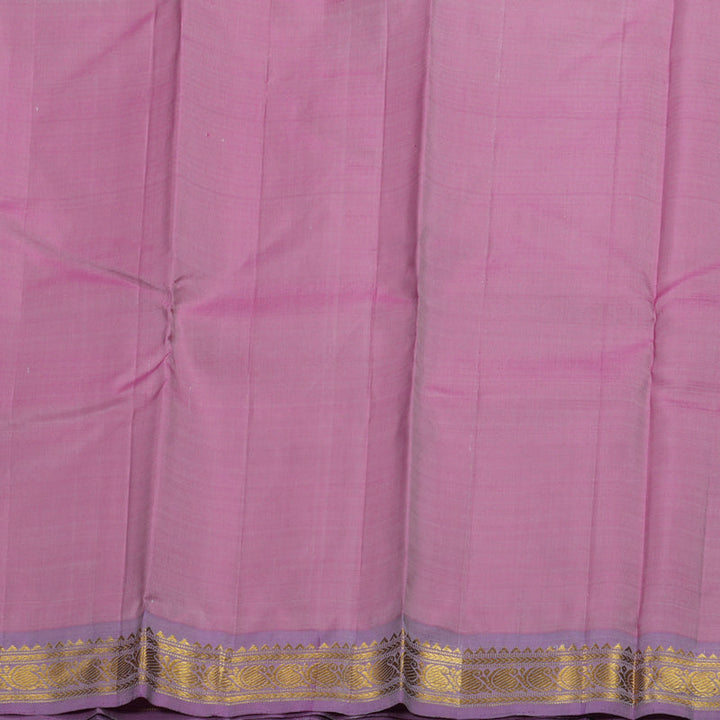 Hayagrivas Half Sandal Kanjivaram Silk Saree with Purplish Pink Border BBD1020J2-1