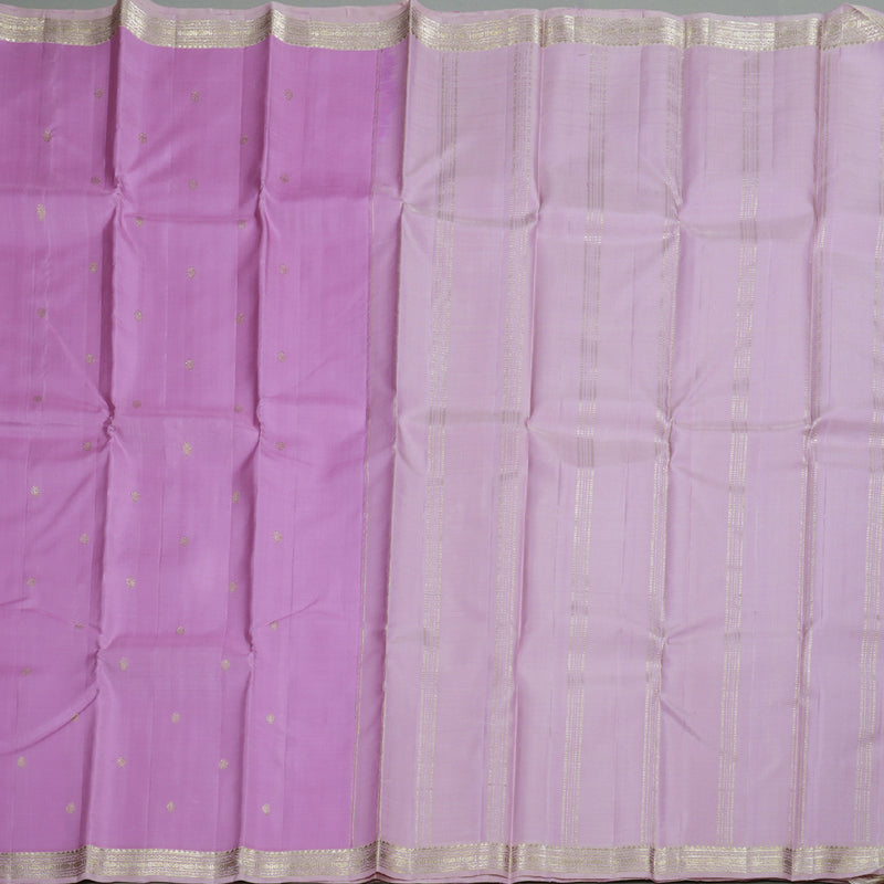 Hayagrivas Lavender Kanjivaram Silk Saree with Lilac Color Border BBD1022J1-1