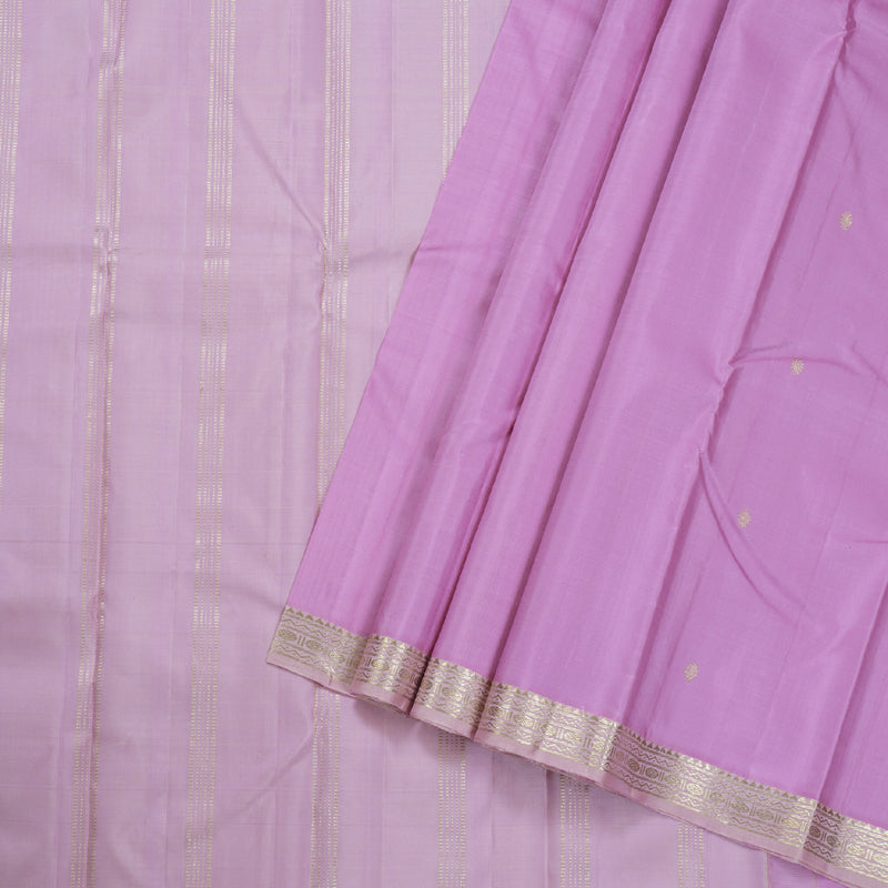 Hayagrivas Lavender Kanjivaram Silk Saree with Lilac Color Border BBD1022J1-1