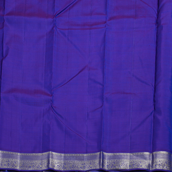 Hayagrivas Rose Pink Kanjivaram Silk Saree with Purplish Blue Border BBD1022J2-1