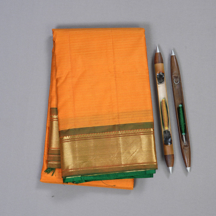 Hayagrivas Mango Yellow Kanjivaram Silk Saree with Mandhalir Border BBD1027J1-39