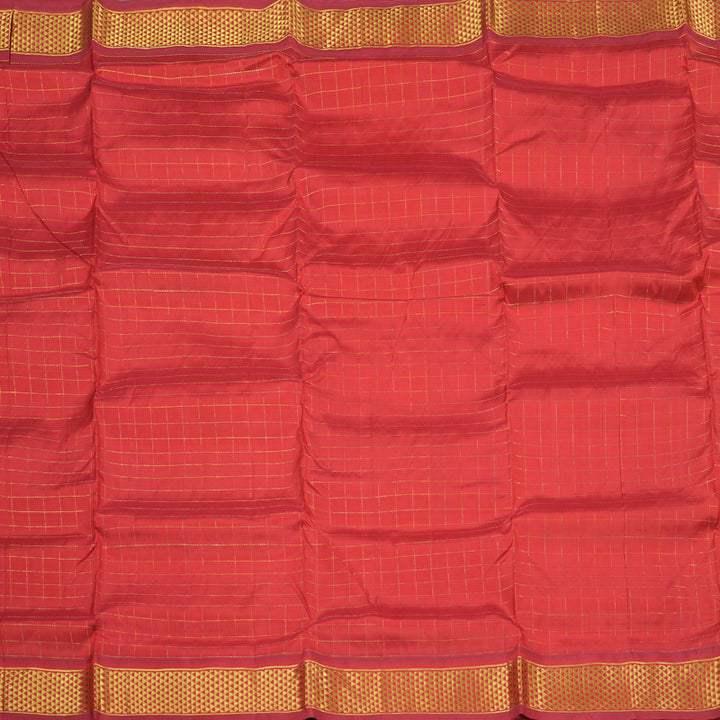 Hayagrivas Red Handloom Kanjivaram Ten Yards Silk Saree-BBD1029J1-5