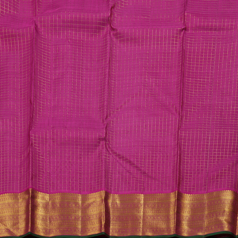 Hayagrivas Wine Maroon Kanjivaram Silk Saree with Pink Border BBD1037J4-1