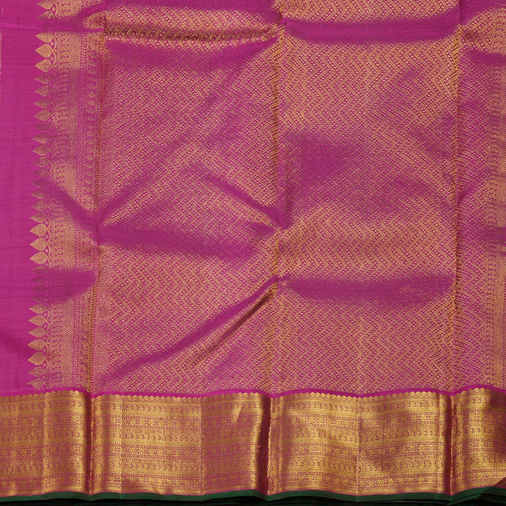 Hayagrivas Wine Maroon Kanjivaram Silk Saree with Pink Border BBD1037J4-1