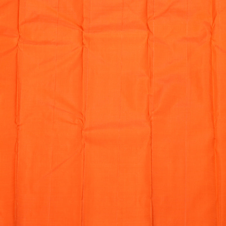 Hayagrivas Peach Orange Kanjivaram Silk Saree with Orange Border BBD1038J1-1