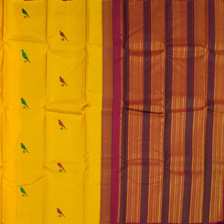 Hayagrivas Handloom Kanjivaram Thread Work Silk Saree BBD1041J1-1