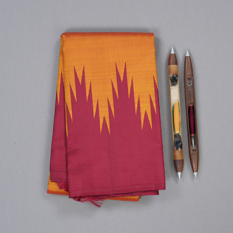 Hayagrivas Handloom Kanjivaram Temple Border Silk Saree BBD1046J1-2