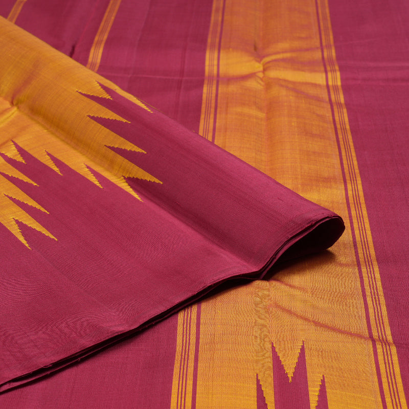 Hayagrivas Handloom Kanjivaram Temple Border Silk Saree BBD1046J1-2