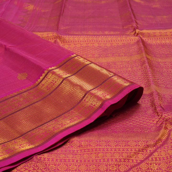 Hayagrivas Redish Pink Handloom Kanjivaram Silk Saree BBD1051J6-1