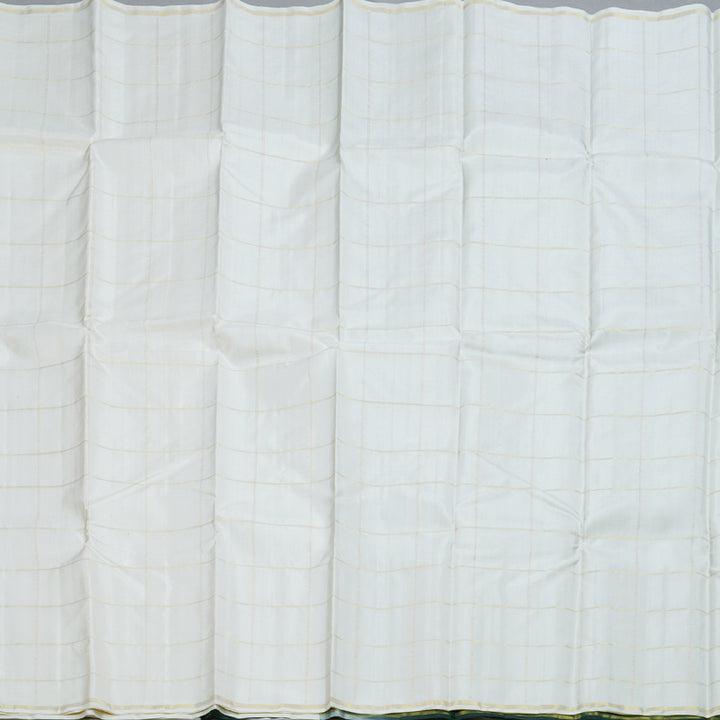 Hayagrivas Half White Handloom Kanjivaram Silk Saree BBD1067K1-5
