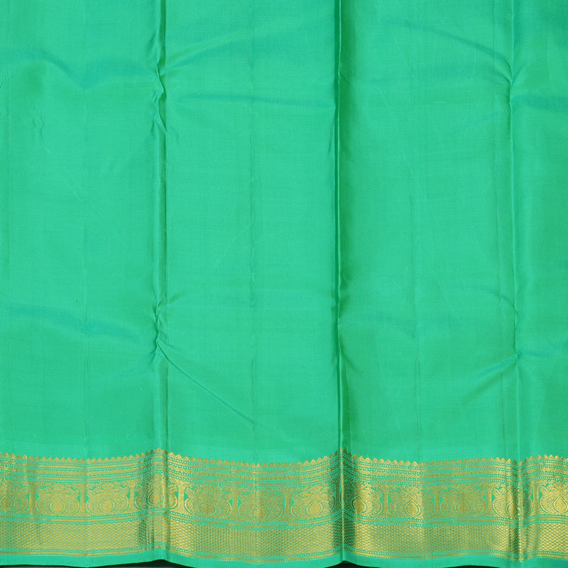 Hayagrivas Handloom Purple Kanjivaram Silk Saree with Parrot Green border BBD1068K5-1