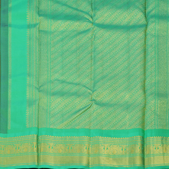 Hayagrivas Handloom Purple Kanjivaram Silk Saree with Parrot Green border BBD1068K5-1
