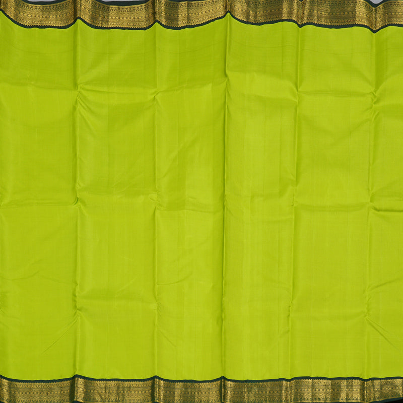 Hayagrivas Parrot Green Handloom Kanjivaram Silk Saree with Bottle Green Border BBD1069K7-1