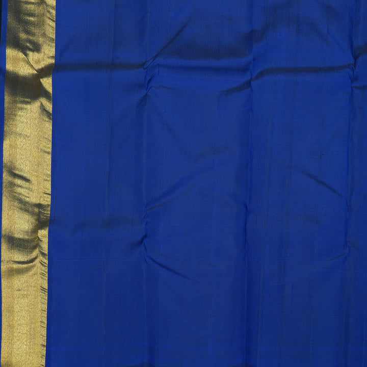 Hayagrivas Blue Handloom Kanjivaram Silk Saree with Blue Border BBD1070K17-1