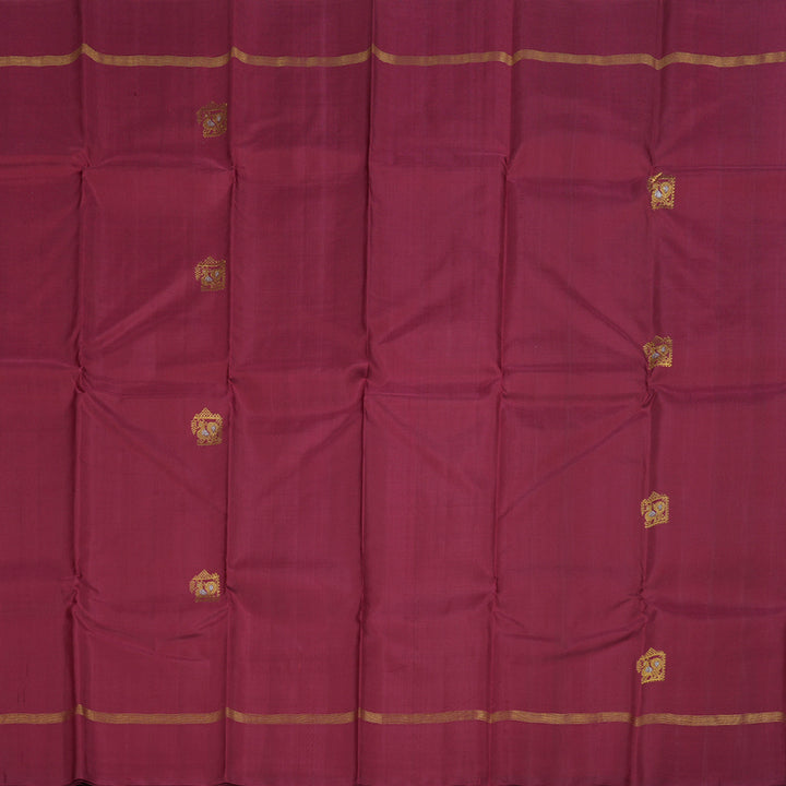 Hayagrivas Maroon Handloom Kanjivaram Silk Saree BBD1070K8-1