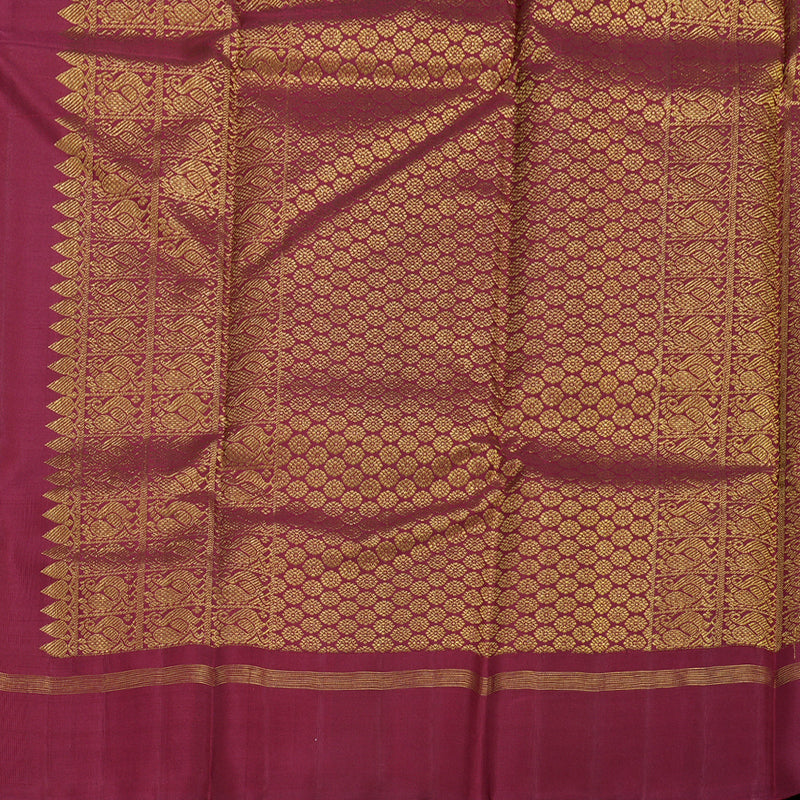 Hayagrivas Maroon Handloom Kanjivaram Silk Saree BBD1070K8-1