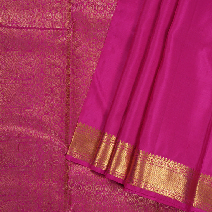 Hayagrivas Pink Handloom Kanjivaram Silk Saree BBD1073K1-2