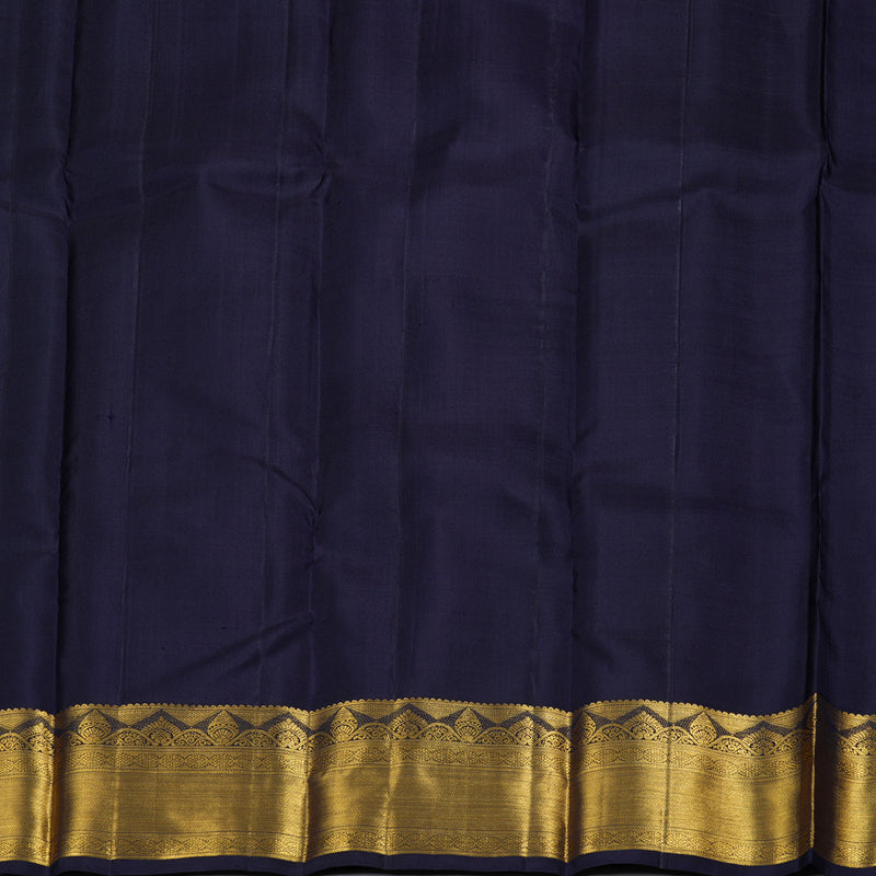 Hayagrivas Powder Blue Handloom Kanjivaram Silk Saree with Dark Blue Border BBD1073K2-1