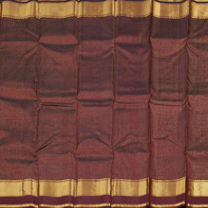 Hayagrivas Dark Maroon Handloom Kanjivaram Silk Saree BBD1073K3-1