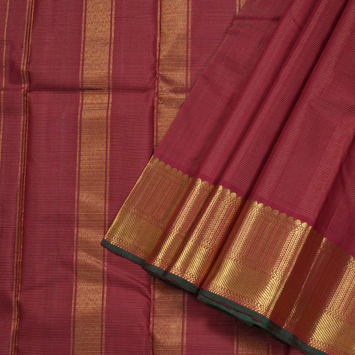 Hayagrivas Maroon Handloom Kanjivaram Silk Saree BBD1078K1-3