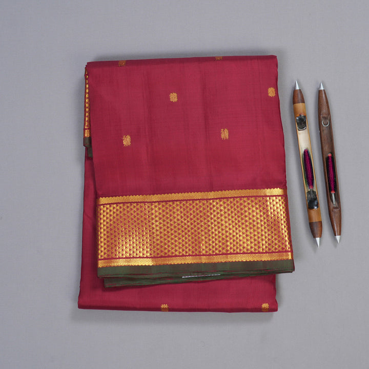 Hayagrivas Handloom Koorai Ten Yards Silk Saree  BBD1081K3-1