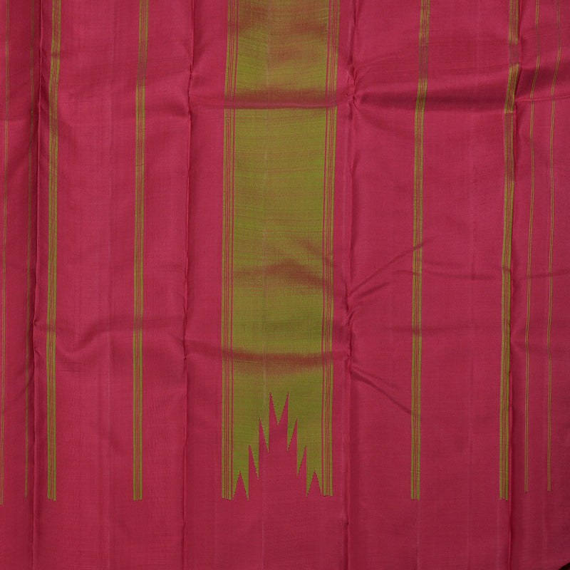 Hayagrivas Mandhalir Handloom Kanjivaram Silk Saree with Mustard And Maroon Border BBD1089K2-1