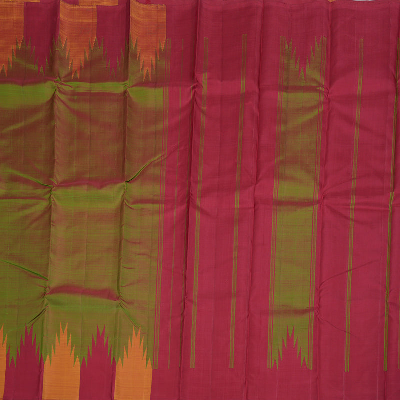 Hayagrivas Handloom Temple Border Kanjivaram Silk Saree BBD1089K2-4