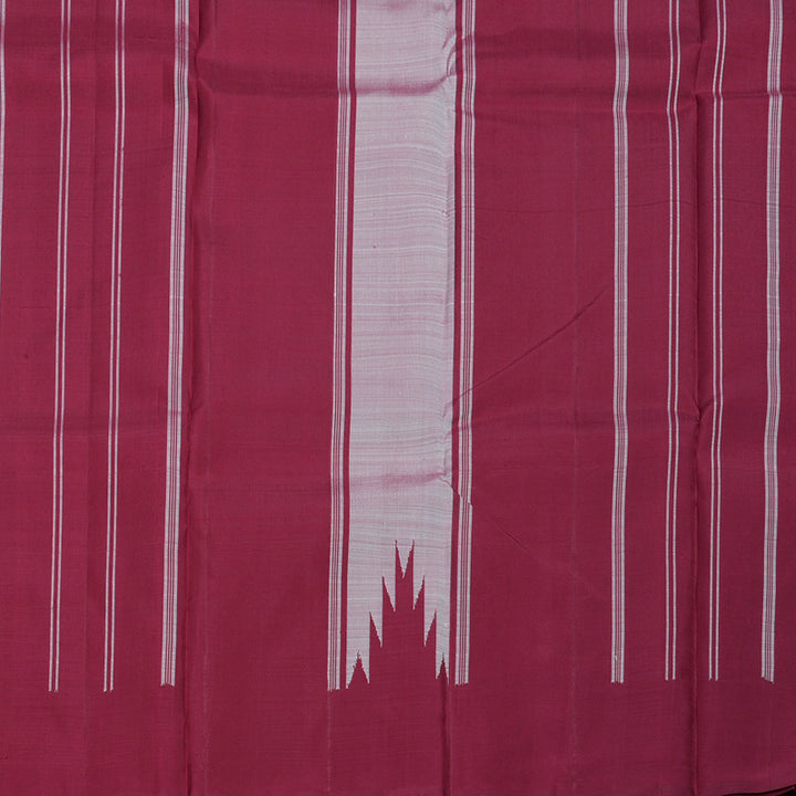 Hayagrivas Onion Pink Handloom Kanjivaram Silk Saree with Maroon Border BBD1089K2-6