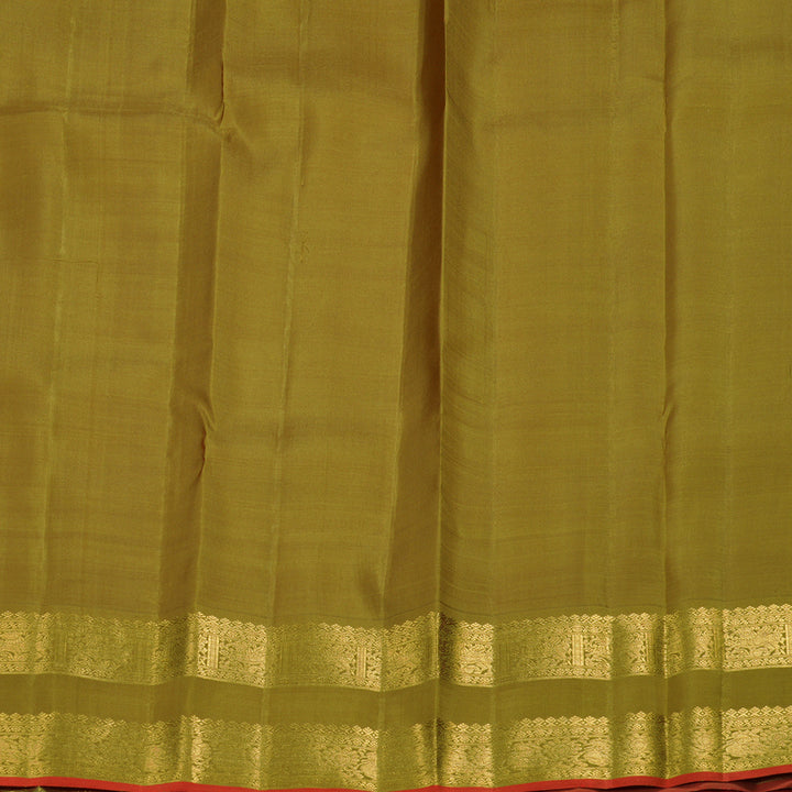 Hayagrivas Sandal Kanjivaram Silk Saree with Elaichi Green Border BBD1091K1-2