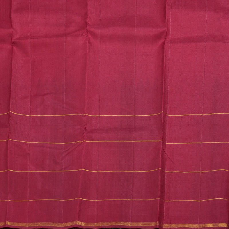 Hayagrivas White Handloom Kanjivaram Silk Saree with Multi Color Checks Border BBD1105K1-1