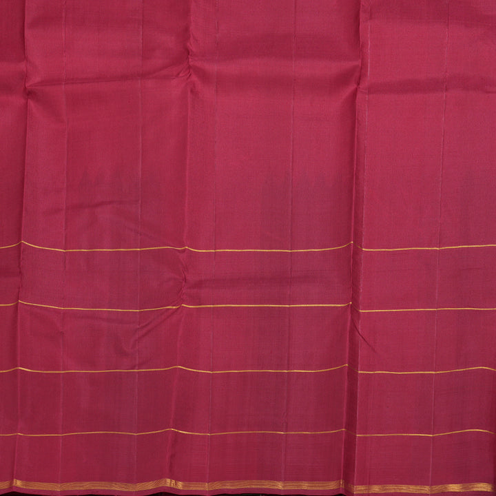 Hayagrivas White Handloom Kanjivaram Silk Saree with Multi Color Checks Border BBD1105K1-1